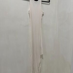 Simon Miller Ribbed White Casual Dress